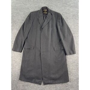 Vintage Raleigh Haberdasher Overcoat 42 R Gray Wool Winter Designer Topcoat